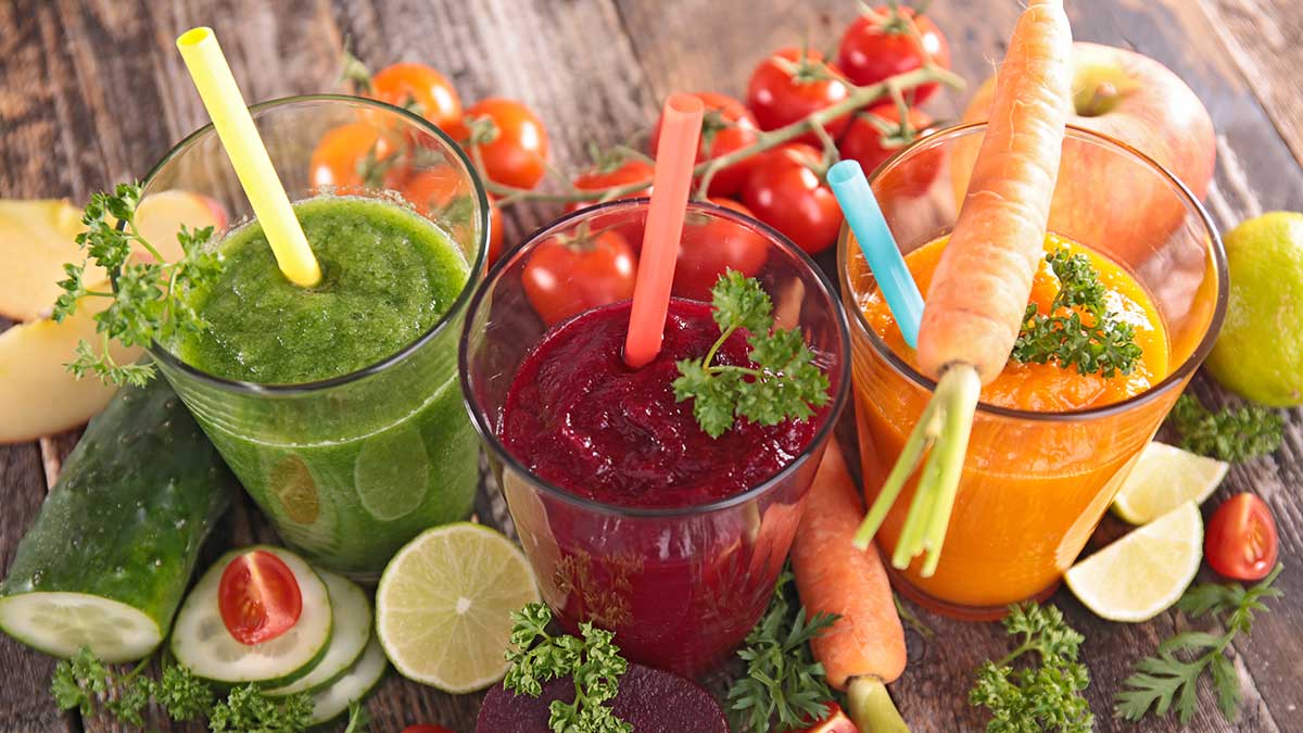 detoxing vegetable juices